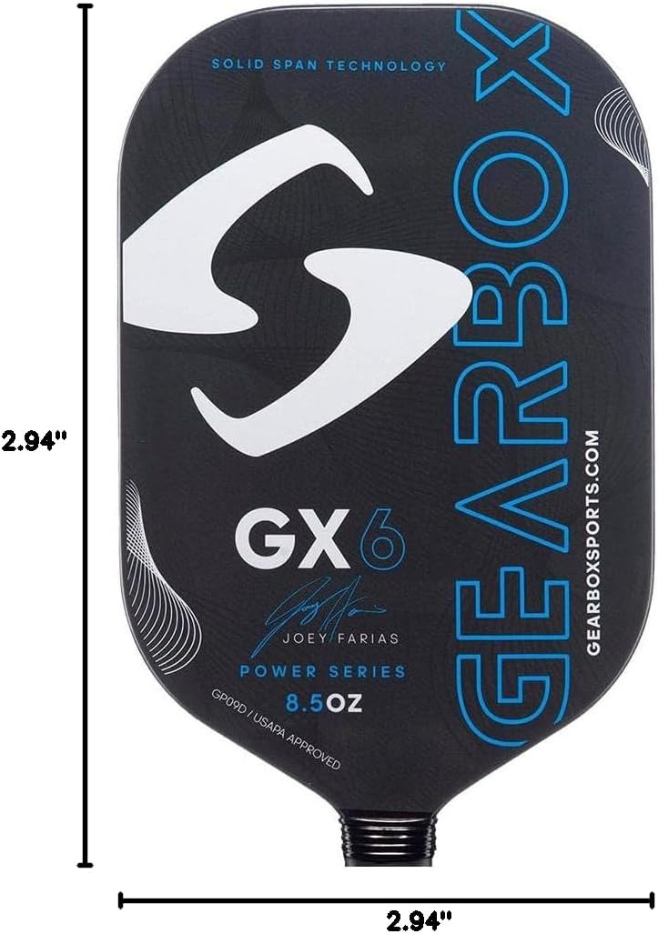 Gearbox GX6 Carbon Fiber Pickleball Paddle