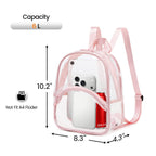 Clear Bag for Stadium Events Transparent Mini Backpack for Women