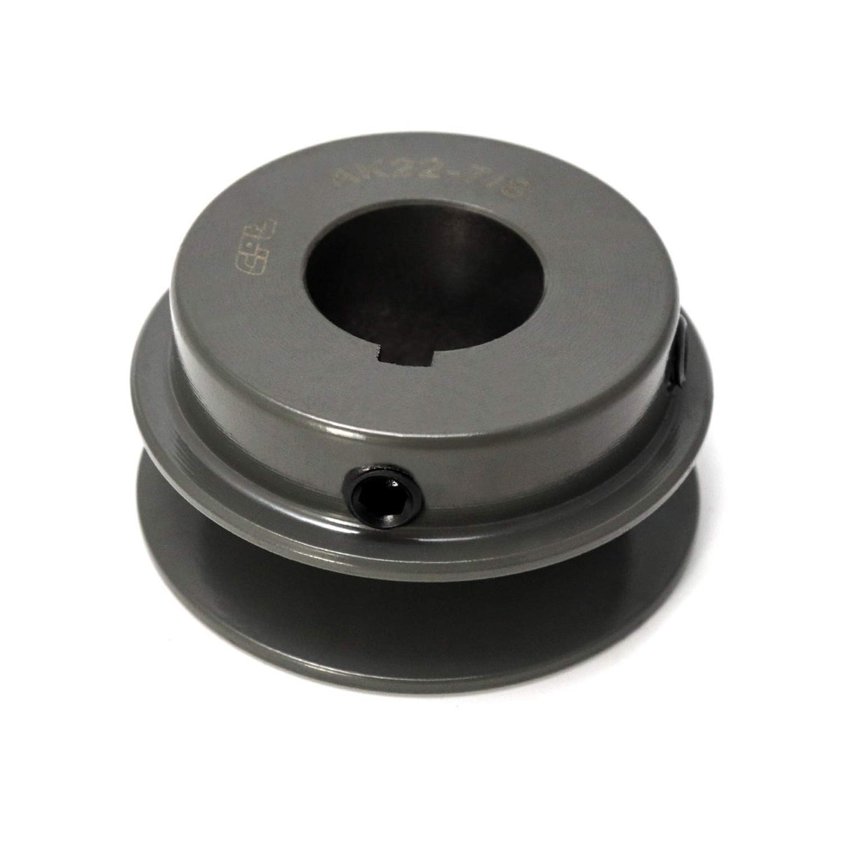 QWORK Single Groove Web Sheaves, 2.25"OD 7/8" Bore V-Belt Sheave,A Belt Section, Cast Iron, for V-Belt, AK22-7/8