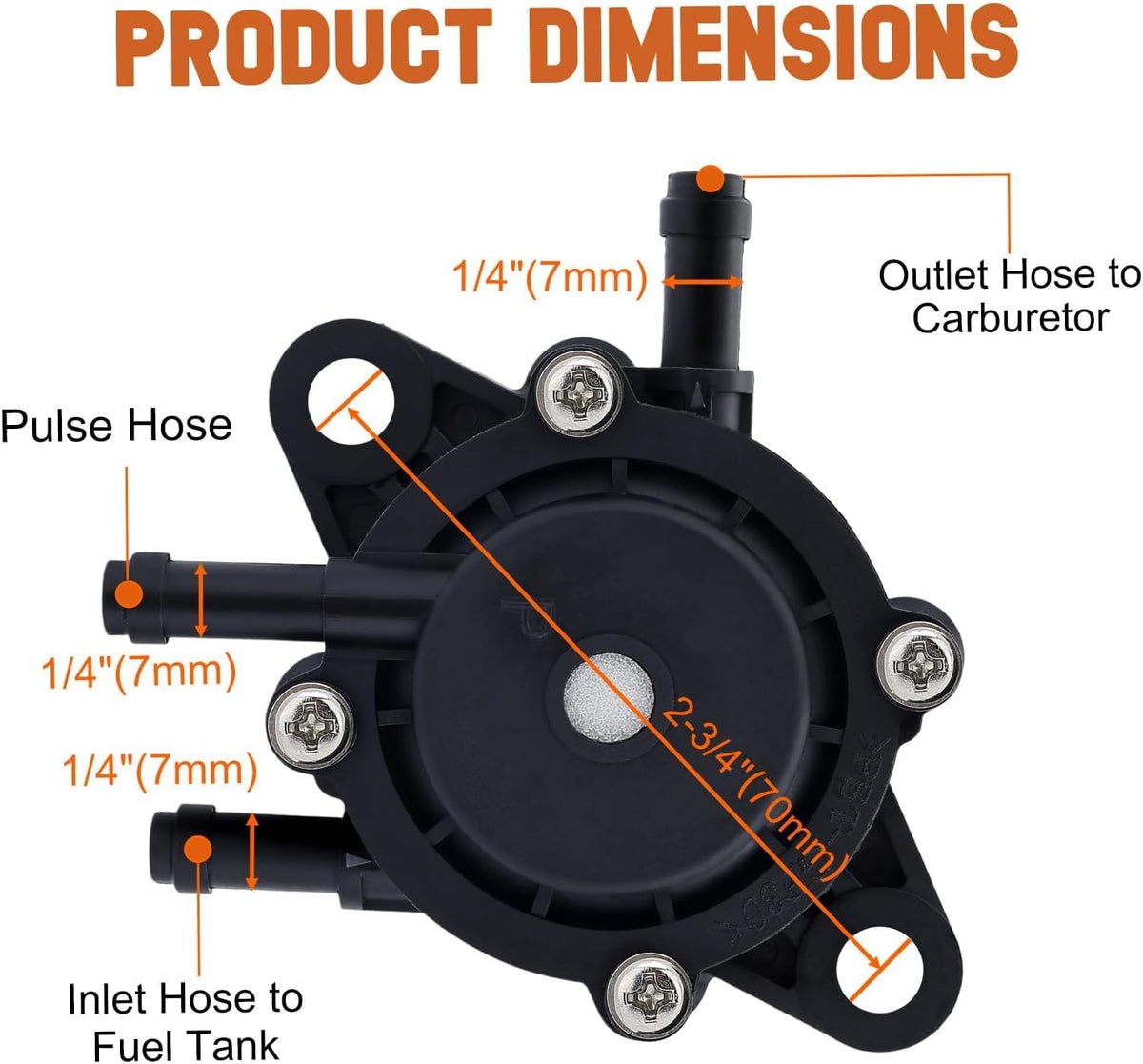 Savior Predator 212 Fuel Pump Replacement for Briggs Kohler Kawasaki
