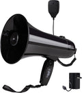 Portable Megaphone Bullhorn 35 Watt Power Megaphone Speaker with Siren/Alarm Modes, 240S Recording, USB Flash Drive