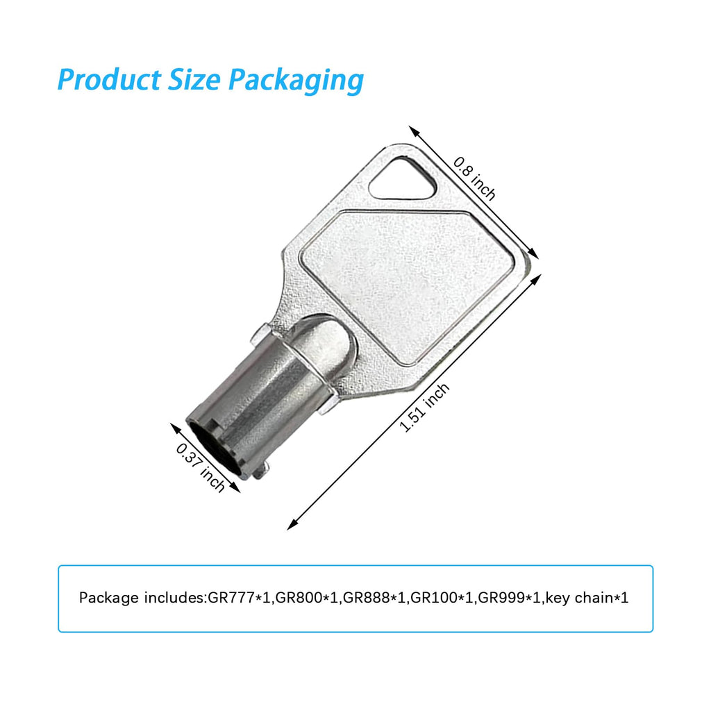 GR777 GR800 GR888 GR100 GR999 Washer Dryer Key Set for Speed Queen-5 Pcs