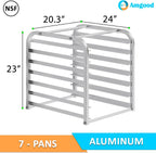 7-Pan Countertop Sheet Pan Rack, Full Size - 20.5 in. W x 24 in. D x 23 in. H, End Load, 3 in. Slide Spacing, NSF