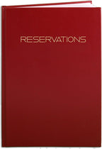 Restaurant Reservation Book, Red, Hardbound, 408 Pages
