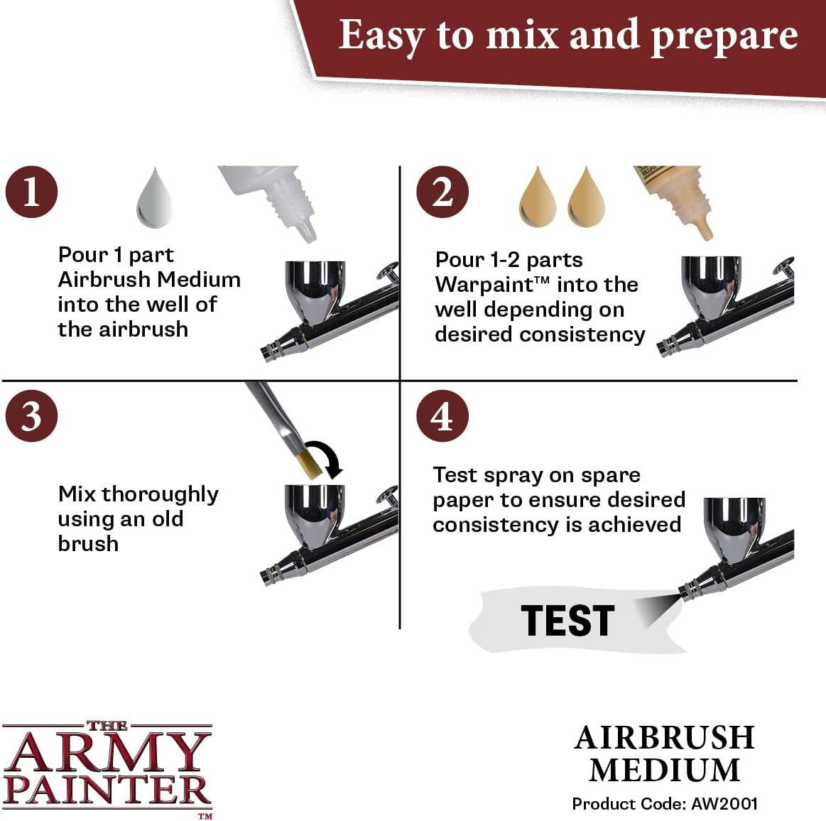 Airbrush Medium, 100 ml dropper bottle