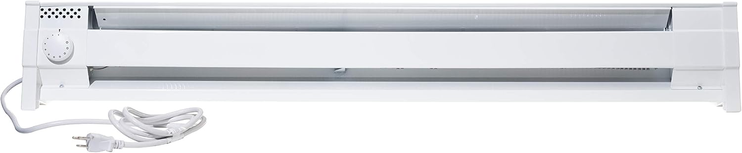 Portable Electric Baseboard Heater 1500W 120V Plug In, Thermostat