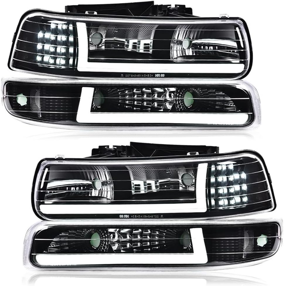 PIT66 LED Headlight set Fit 1999-2002 Chevy Silverado 1500 2500 3500