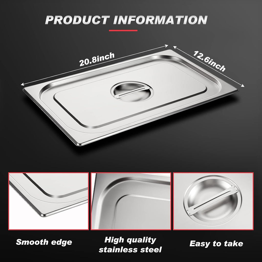 Stainless Steel Full Size Steam Table Pan Cover