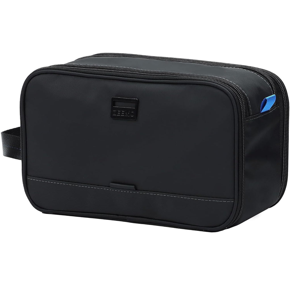 Travel Toiletry Bag for Men, Medium Water-Resistant Double-Sided Full-Open Dopp Kit, Versatile Organizer for Shower