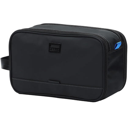 Travel Toiletry Bag for Men, Medium Water-Resistant Double-Sided Full-Open Dopp Kit, Versatile Organizer for Shower