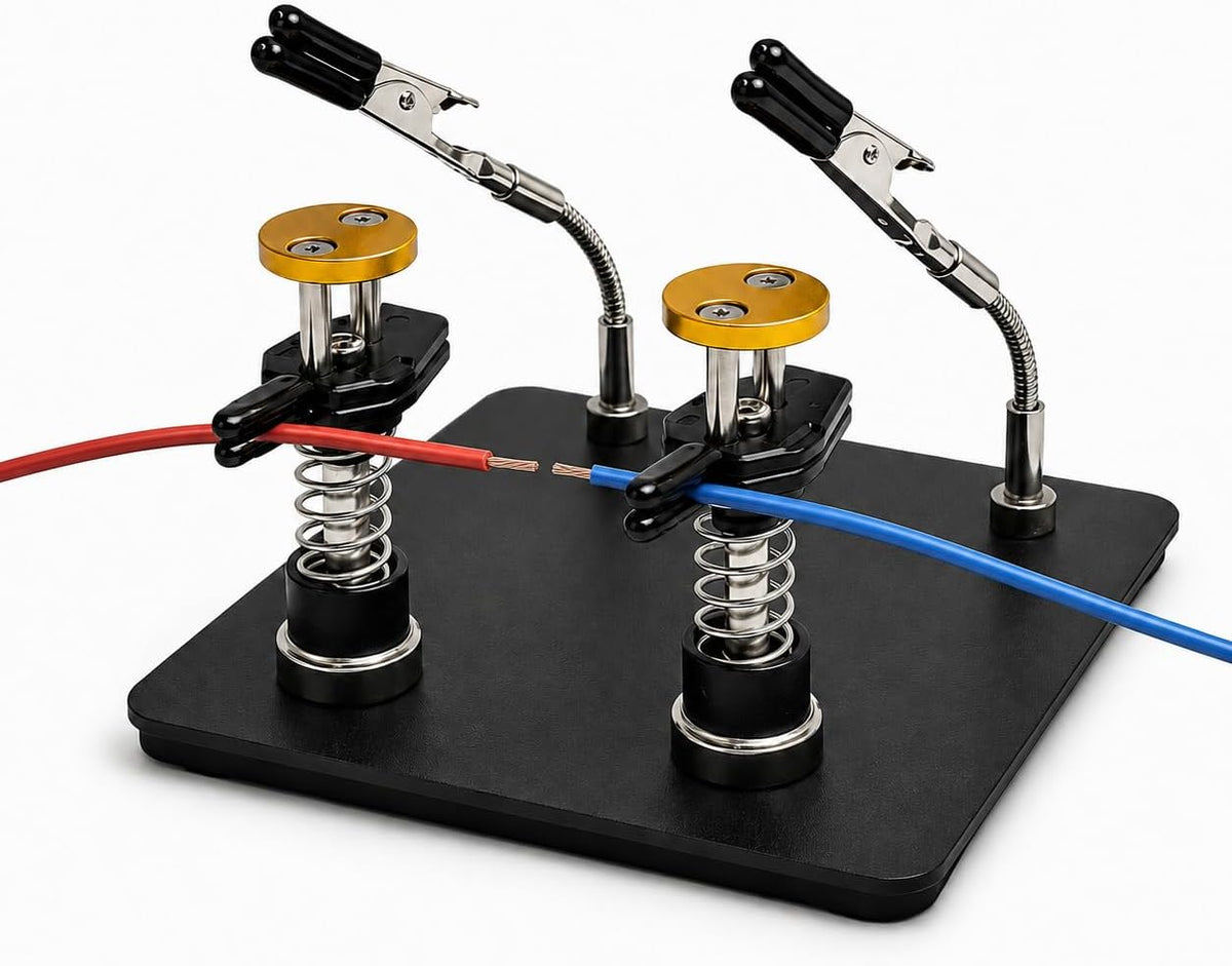 Helping Hands Soldering Station, Adjustable 4-Clamp Holder for PCB Repair