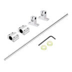 uxcell 10mm x 350mm Linear Motion Rod Shaft Guide,Hard Chrome Plated