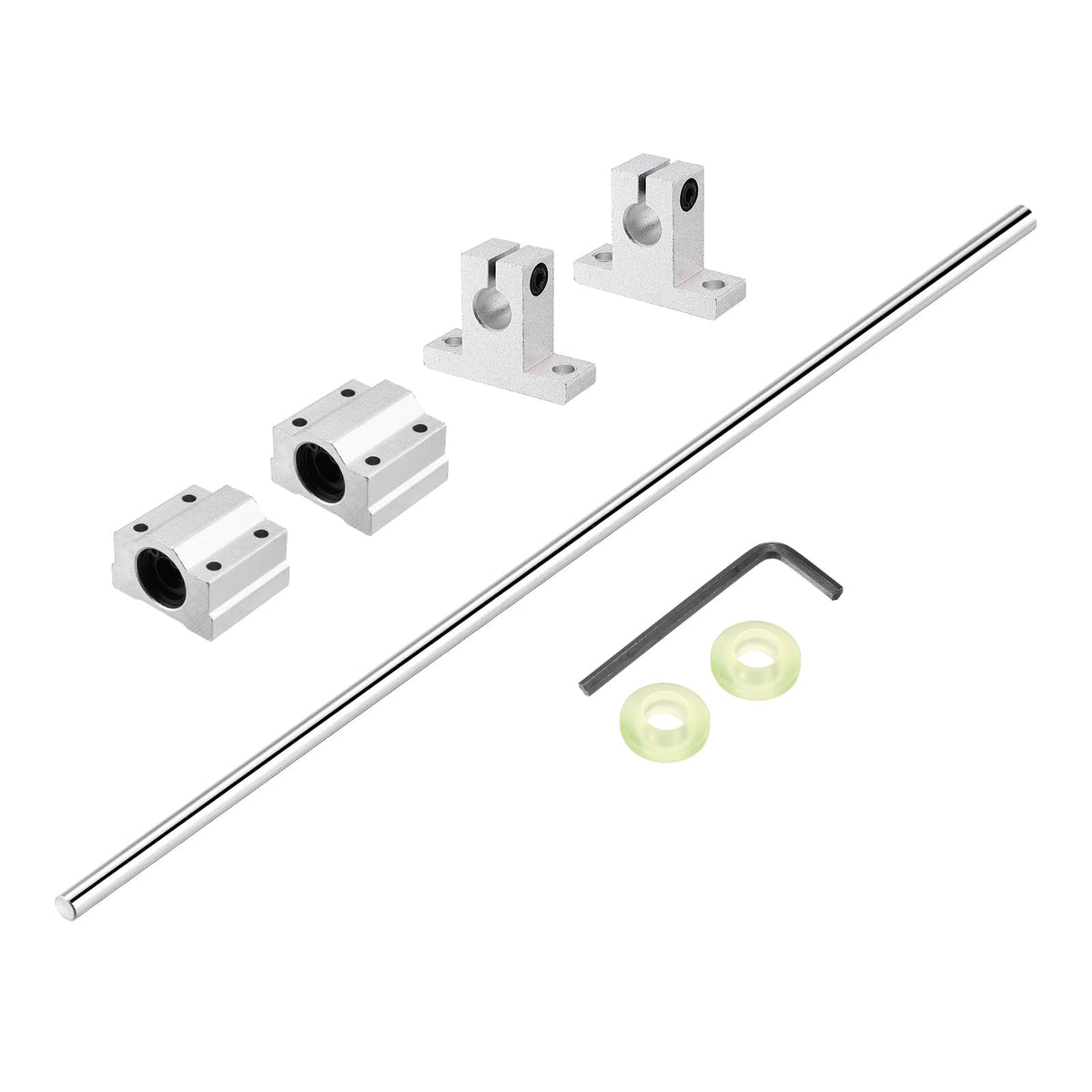 uxcell 10mm x 350mm Linear Motion Rod Shaft Guide,Hard Chrome Plated