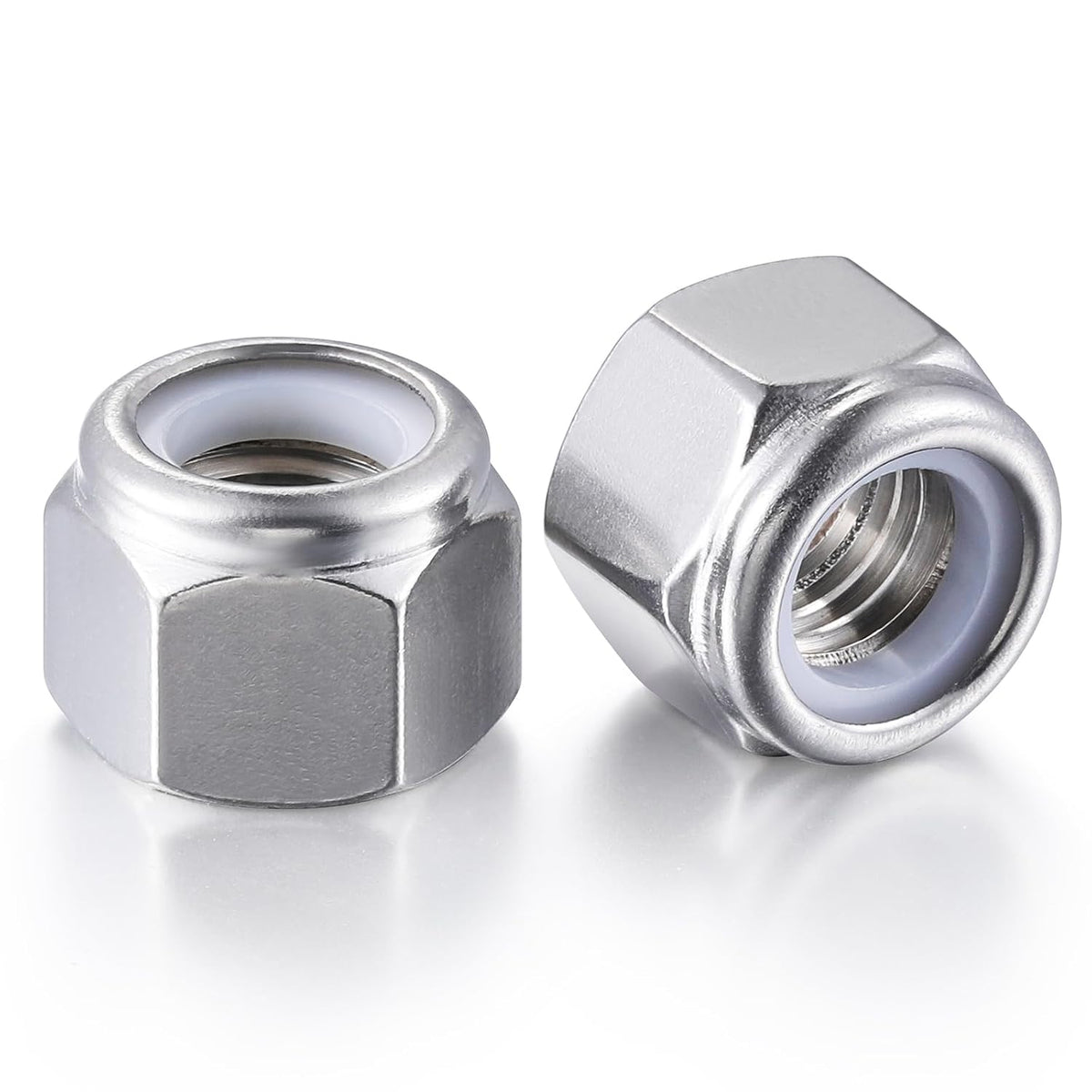 Wensilon(20pcs) 5/16-18 Self Clinching Nuts 304 Stainless Steel Self-Lock Nylon Inserted Hex Lock Nuts