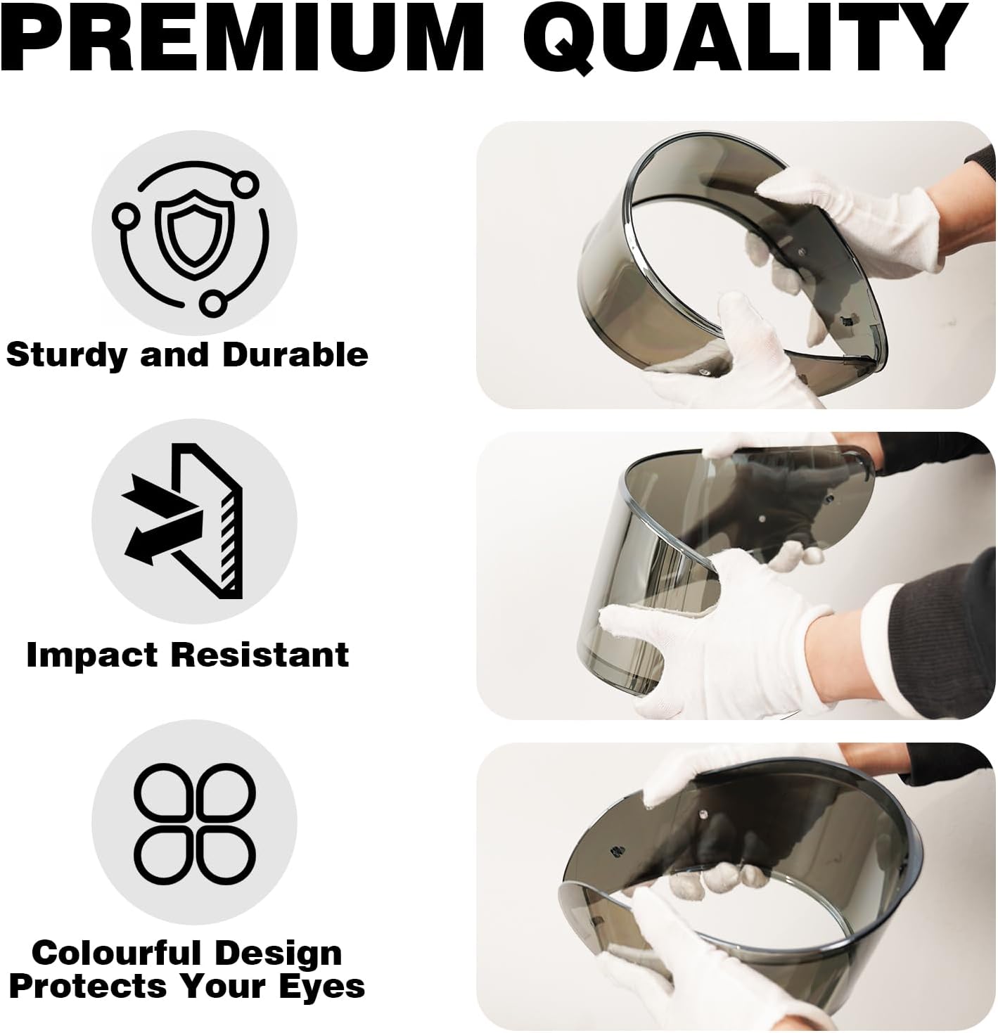 Helmet Visor Shield For SEDICI Strada II/Strada 3/ FT2 VECTOR Helmet | Impact Resistant,UV400 Protection,Motorcycle