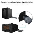 Fume Extraction Kit 3D Printer Accessories, 4000 RPM High-Efficiency Ventilation Fan, Exhaust Smoke for 3D Printer