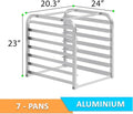 20.3" x 24" End Load Bun Pan Rack, Holds 7 Full Size Pans, NSF