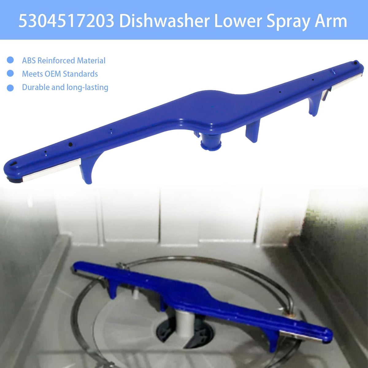 1545680 5304517203 Lower Spray Arm Compatible with Frigidaire Dishwasher