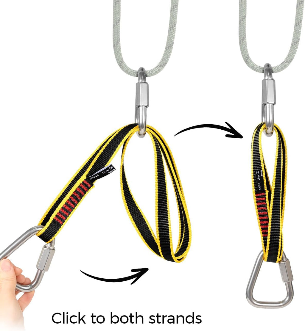 20mm Nylon Climbing Sling Runner 22kN / 4950lbf CE UIAA Certified | Rock Climbing Webbing Straps for Outdoor