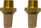 Pneumatic Air Compressor Muffler Fitting 1/8" Thread Compressed Exhaust Silencer (Pack of 2)