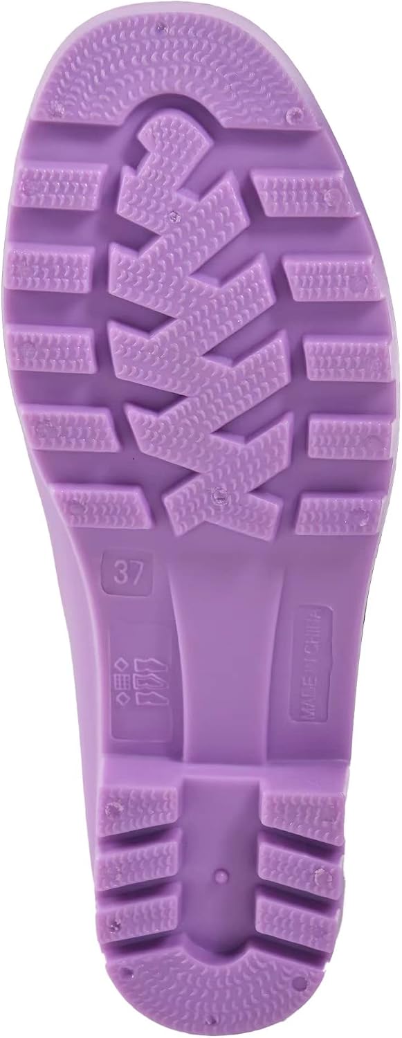 Women's Mid Calf Rain Boots Waterproof Fashion Garden Shoes Anti-slipping Rainboots For Women Comfortable Insole