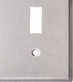 Leviton 3-Gang Toggle Device Switch Wallplate, Standard Size, Device Mount, Stainless Steel, 84011
