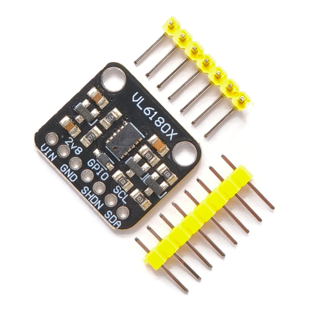tictocstore 2pcs VL6180X Distance Sensor Module – 5mm-100mm Optical Ranging, I2C Interface, 3.3V/5V Compatible for Arduino