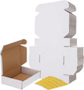 30 Pack 9x6x2 Shipping Boxes, White Corrugated Cardboard Mailer Box