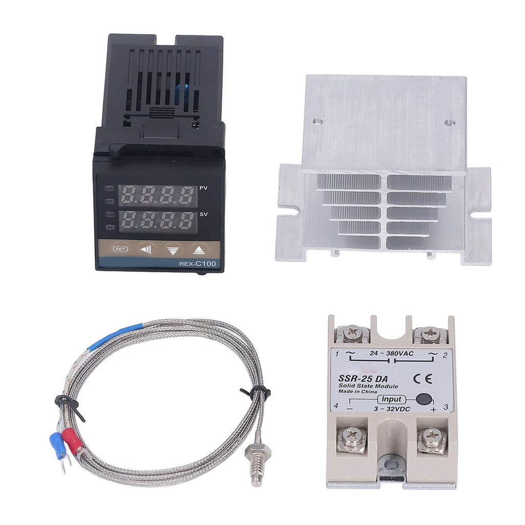 SENECESLI PID Temperature Controllers Kit 400℃ 100v 240v Precision (25A)