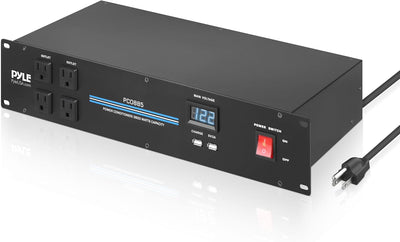 PDU Power Strip Surge Protector - 3600 Watt 15 Amp 18 Outlet Heavy Duty Electric Extension Cord - 2U Rack Mount Power