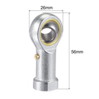 uxcell PHS10 Spherical Rod End Bearing 10mm Bore Self-Lubricated Joint Bearing M10x1.5 Right Hand Female Thread Connector
