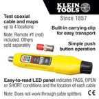 Klein Tools VDV512-100 Coax Explorer 2 Tester and Red Remote Cable Tester