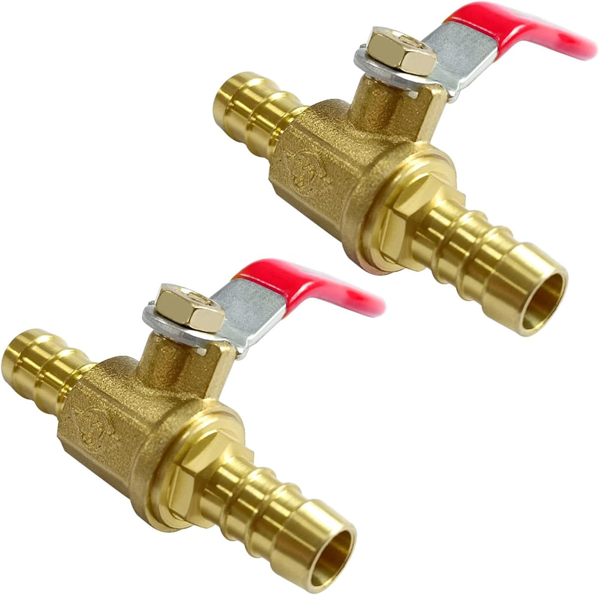 1/2" PEX Ball Valve Brass Shut off gate Valve (Pack of 2)