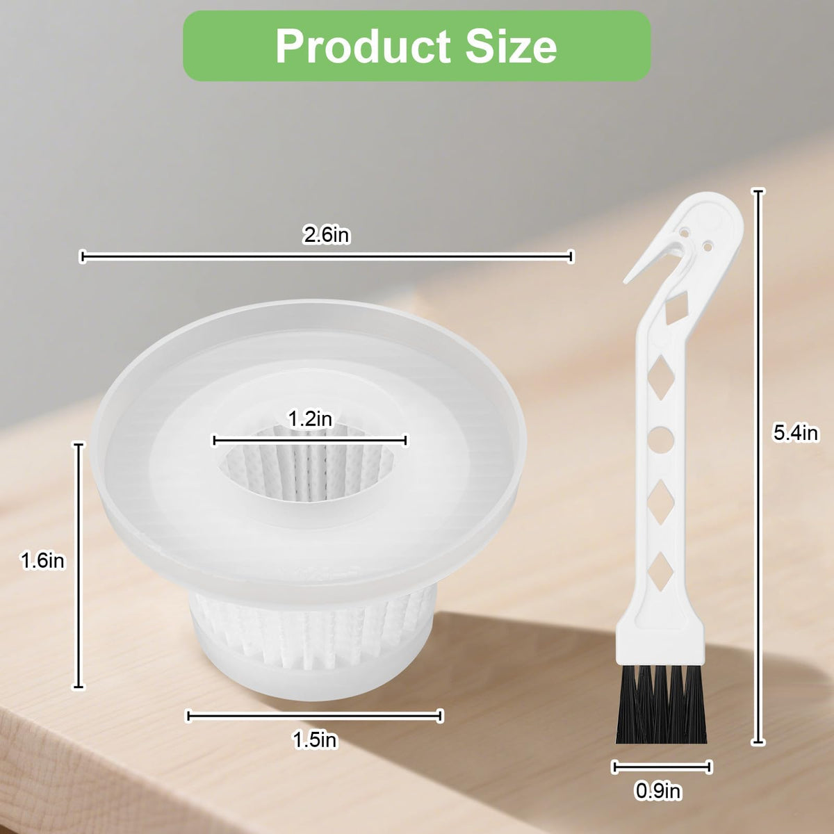 EEEKit Vacuum Filter Replacement H12 Grade Washable Reusable 12 Pack