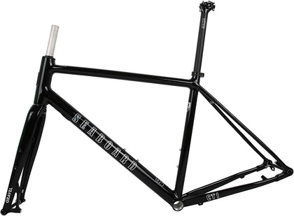 700C Road Gravel Bike Frameset 44cm 47cm 50cm 53cm Thru Axle 100/142mm Frame Aluminum Alloy Bike Frame with Fork BSA