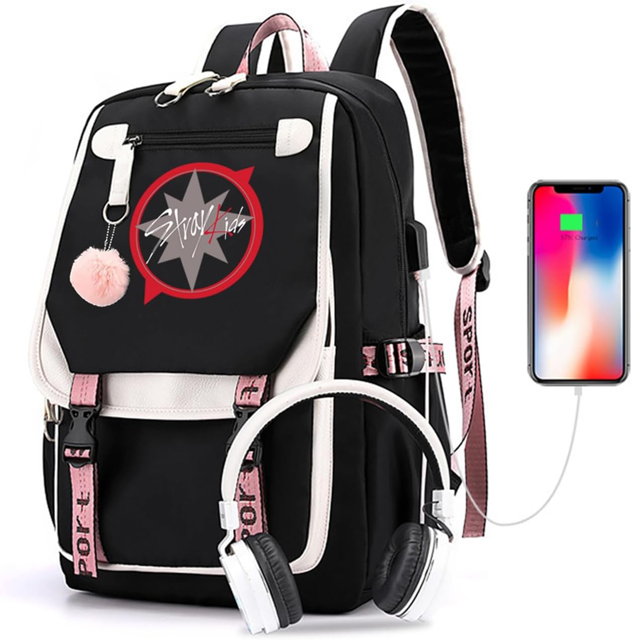 Stray Kids Backpack Merch, Stray Kids Book Bag Casual Backpack