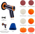 Cordless Electric Sander, Buffer Polisher with 2x2000mAh, Variable Speed 1700—2500 RPM, Car Polisher and Buffers for