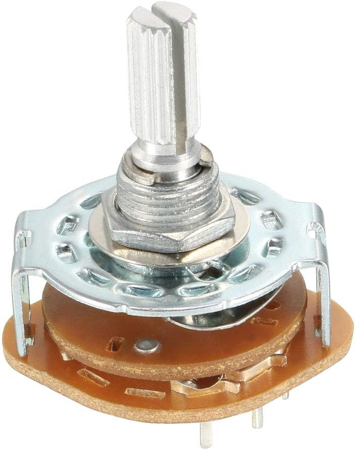 uxcell 2P3T Selectable Single Deck Band Channel Rotary Switch Selector