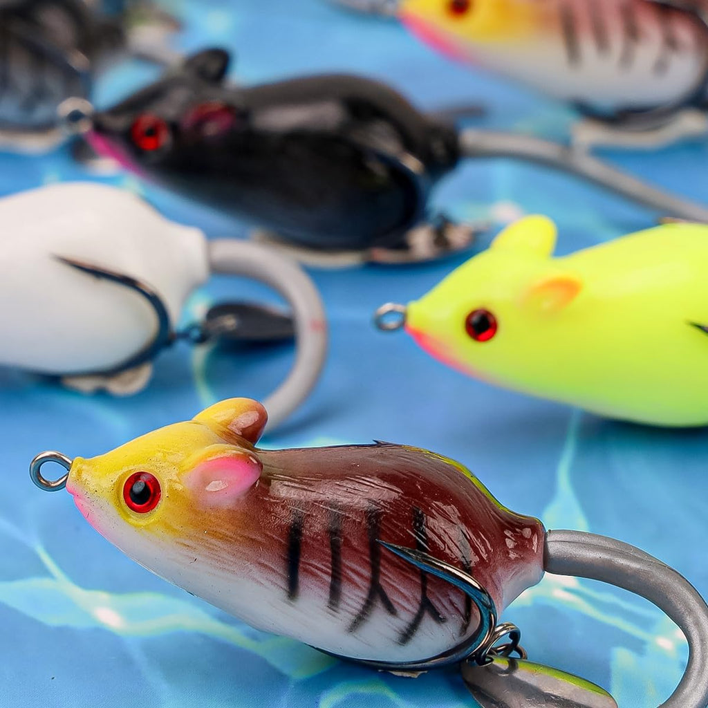 Fishing Topwater Lures Frog Swimbaits Soft Silicone Plastics Bionic Floating Baits Weedless Design for Bass Trout