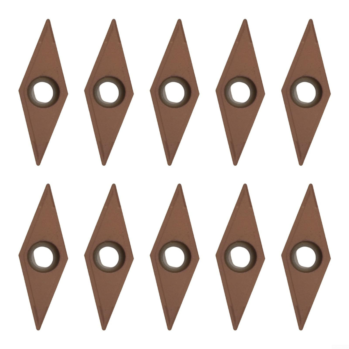 VCMT160404 Carbide Inserts 10pcs Gold Coated