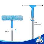 Window Squeegee Extension Pole, 4 Pieces Aluminum Pole, 54.3 inch