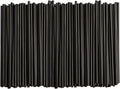 7.75" Black Plastic Drinking Straws [500 Count]