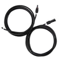10FT 10AWG Solar Adaptor Extension Cable, M&F Connector Black 1 Pair | Solar Cable UV resistant & Waterproof,TUV
