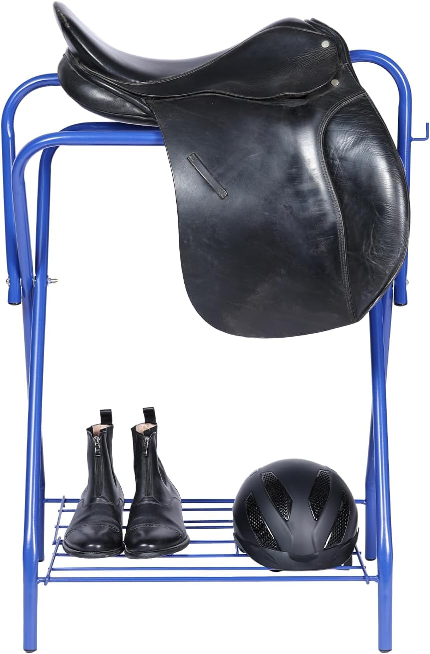 Saddle Stand, Freestanding Full-Size Horse Saddle Rack