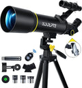 Telescope for Kids, 70mm/400mm Travel Refractor Kit, Black | Travel telescope for kids and beginners to view the Moon