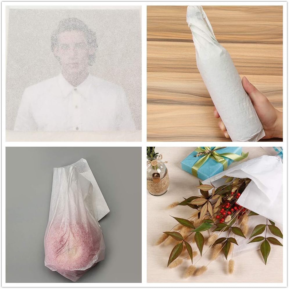 White Tissue Paper for Gift Bags, 30 X 20 Inches, 100 Sheets