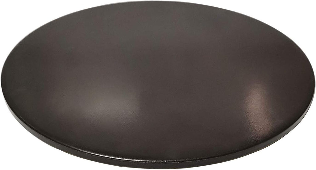 Cordierite Pizza Stone for Oven Grill - Round Baking Stone with Cleaning Brush, Glaze BBQ Pizza Stone for Bread and