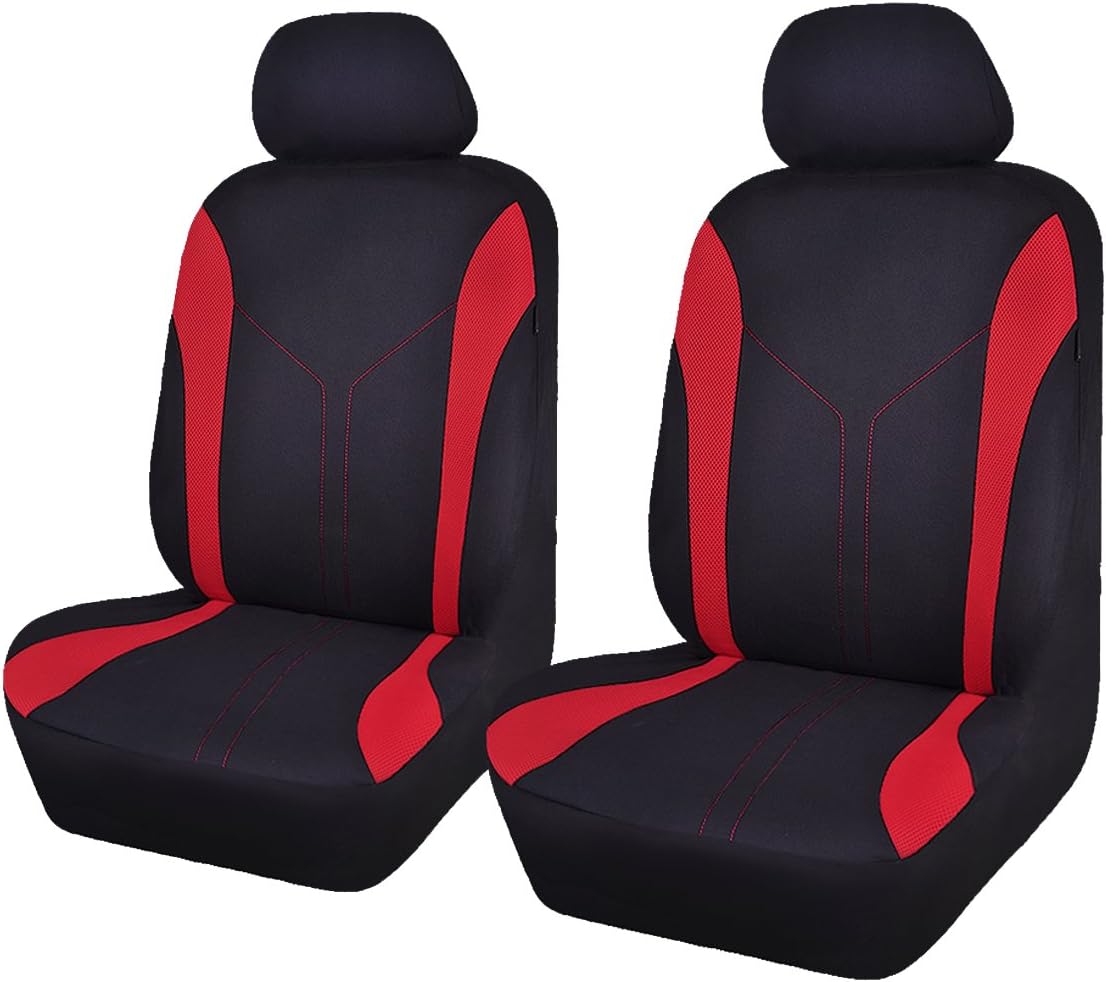 Car Seat Covers Front Set Breathable Mesh Seat Protector Fabric Polyester Cover Easy Installation SUV CAR Woman Lady