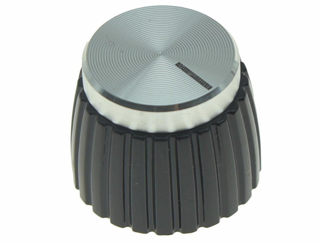 Dopro 20pcs Guitar AMP Amplifier Push on fit Knobs Black w/Silver Cap for Marshall Amplifier
