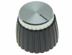 Dopro 20pcs Guitar AMP Amplifier Push on fit Knobs Black w/Silver Cap for Marshall Amplifier